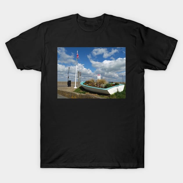 Boat at East Cowes Esplanade, Isle of Wight T-Shirt by fantastic-designs